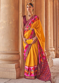 Yellow Woven Patola Silk Saree