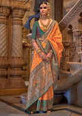 Golden Yellow Woven Royal Patola Silk Saree