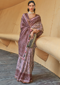 Light Pink Woven handloom Chanderi Cotton Saree
