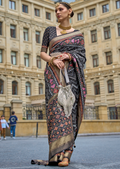 Black Woven Royal Traditional Patola Silk Saree