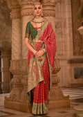 Red Woven Royal Patola Silk Saree