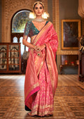 Pink Woven Royal Patola Silk Saree