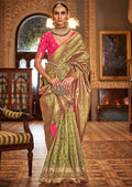 Pistachio Woven Royal Patola Silk Saree
