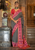 Black Woven Royal Traditional Patola Silk Saree