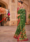 Green Woven Patola Silk Saree