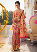 Red Woven Traditional Paithani Silk Saree