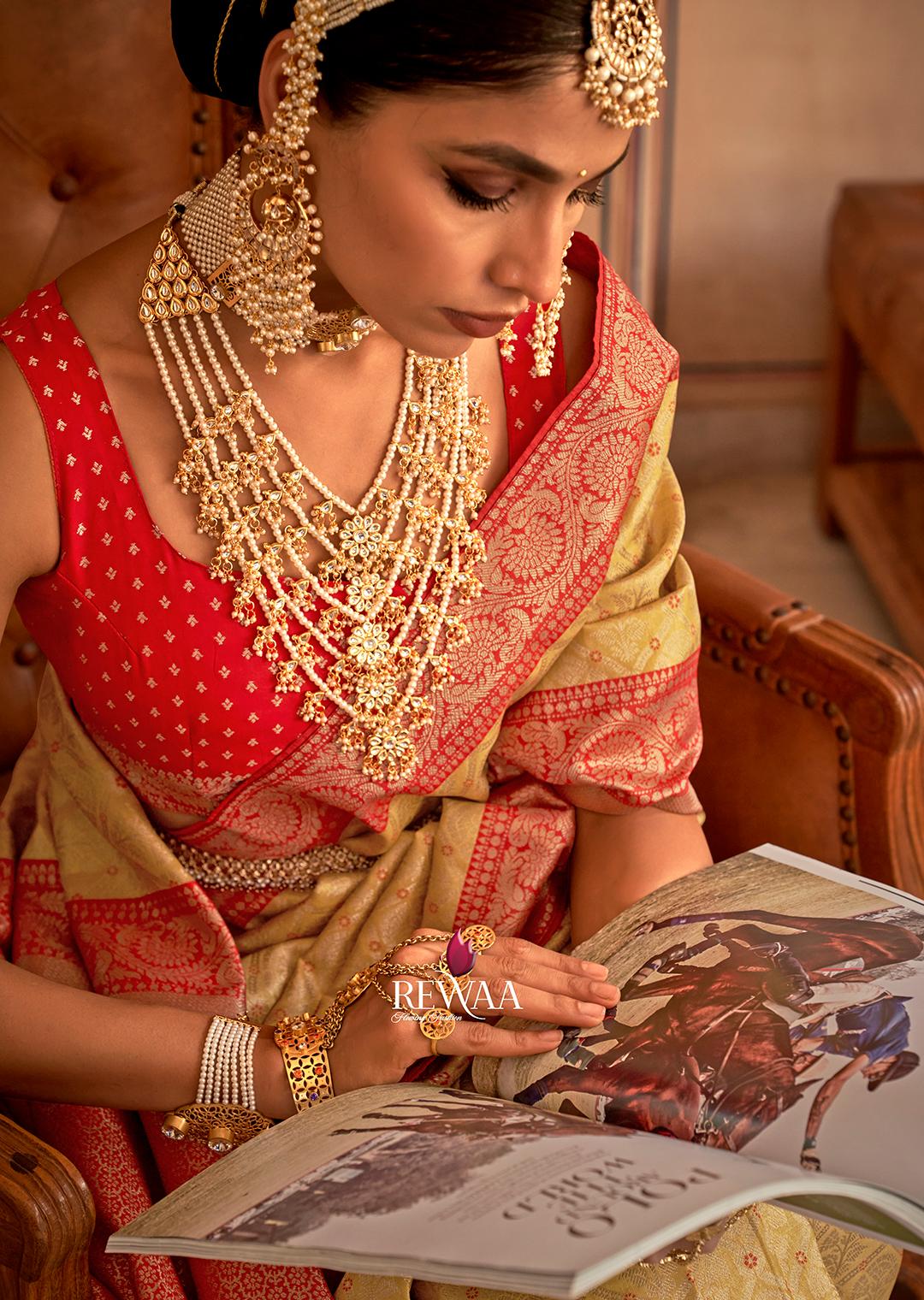 Corn Yellow Woven Royal Patola Kanjivaram Silk Saree