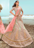 SALMON PINK HEAVY EMBROIDERED PREMIUM DESIGNER LEHENGA
