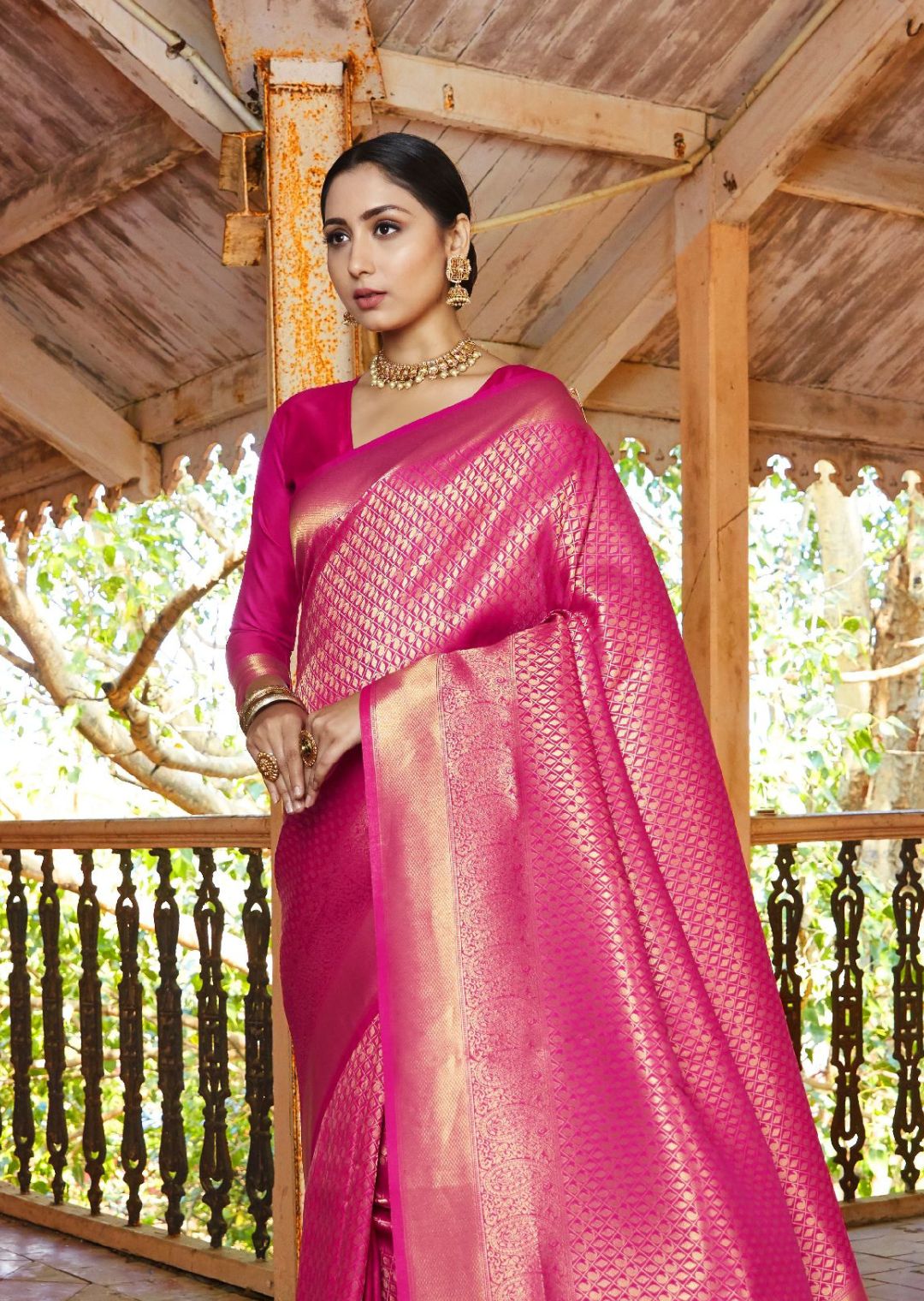 Kalyana Collection 22 - Magenta Pink Saree