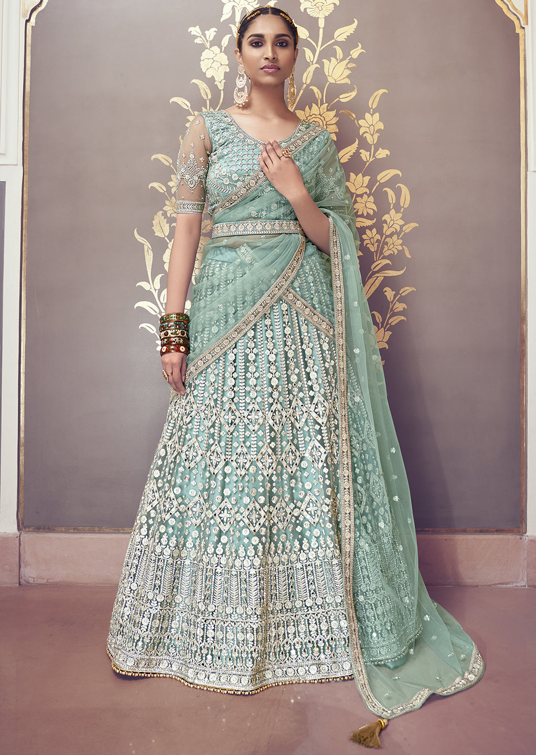 Beautiful Blue Color Lehenga choli For Wedding – Joshindia