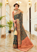 Green Woven Traditional Patola Silk Saree
